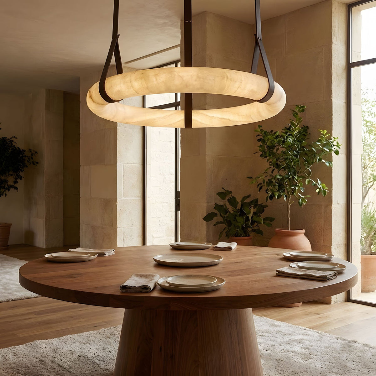 Oslo Alabaster Pendant Light A – detail 11