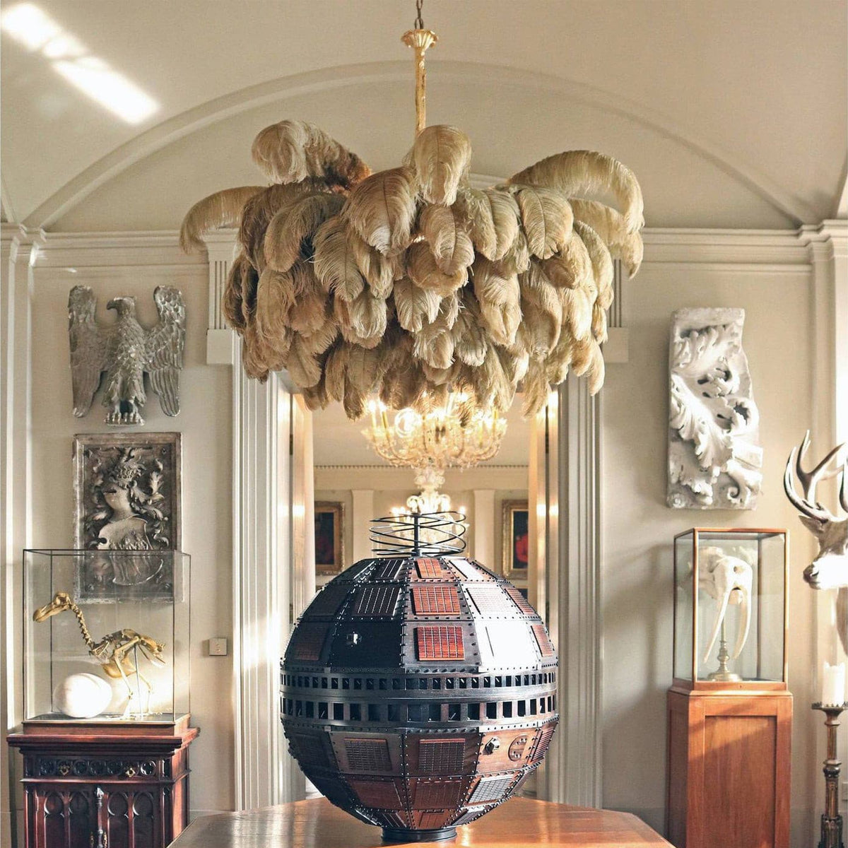 Ostrich Feather Chandeliers – detail 2