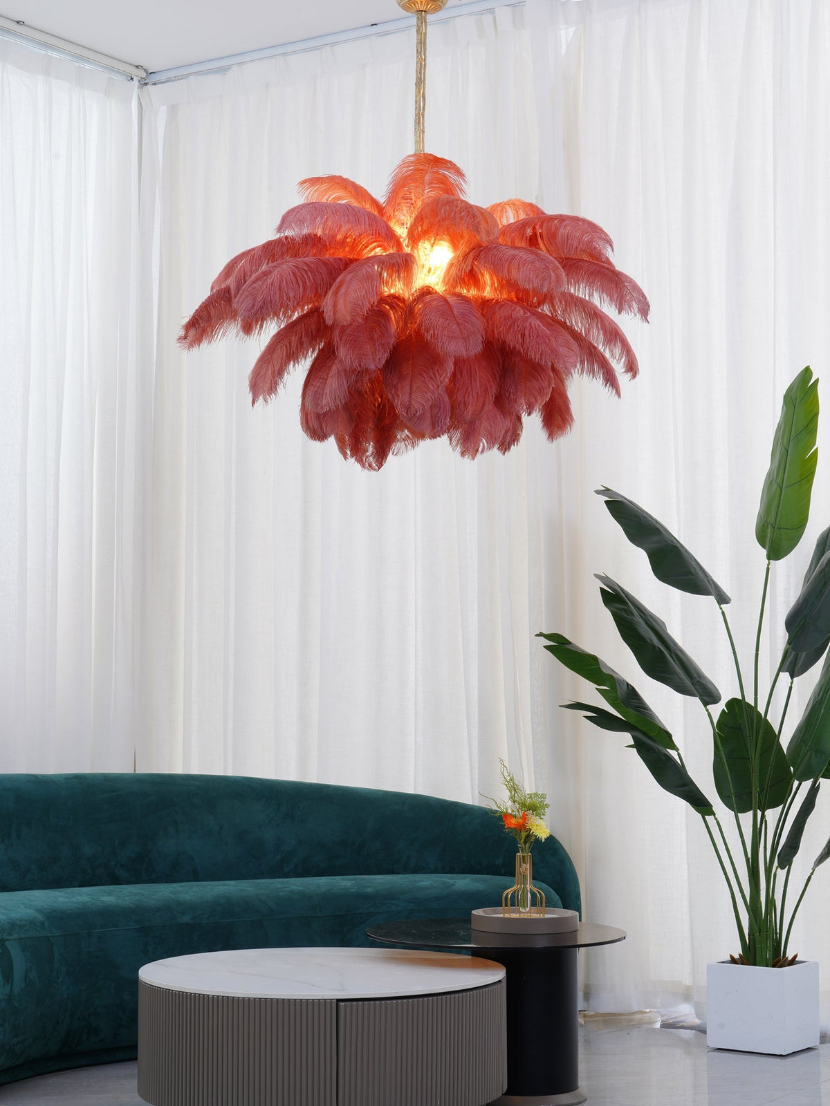 Ostrich Feather Chandeliers – detail 26