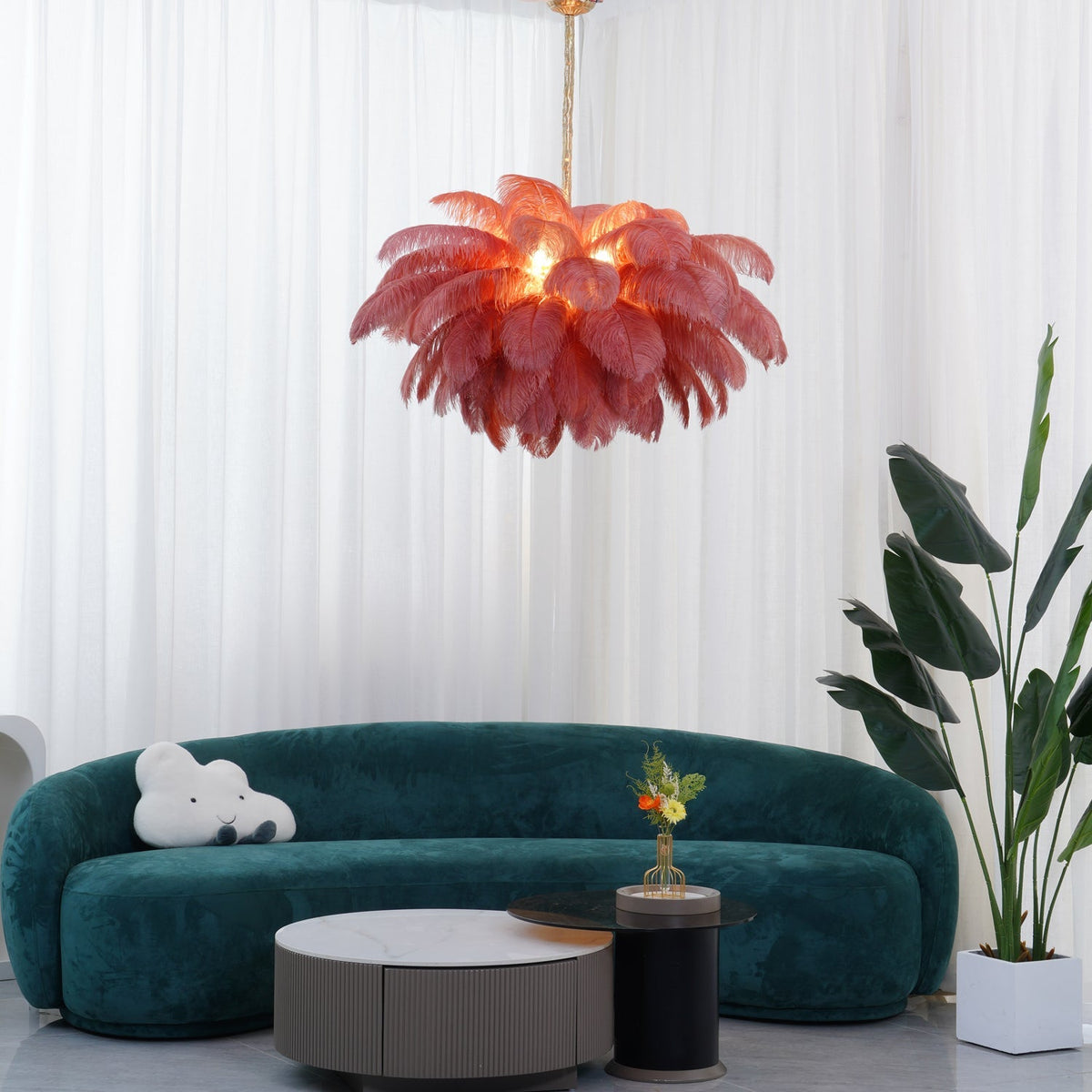 Ostrich Feather Chandeliers – detail 24
