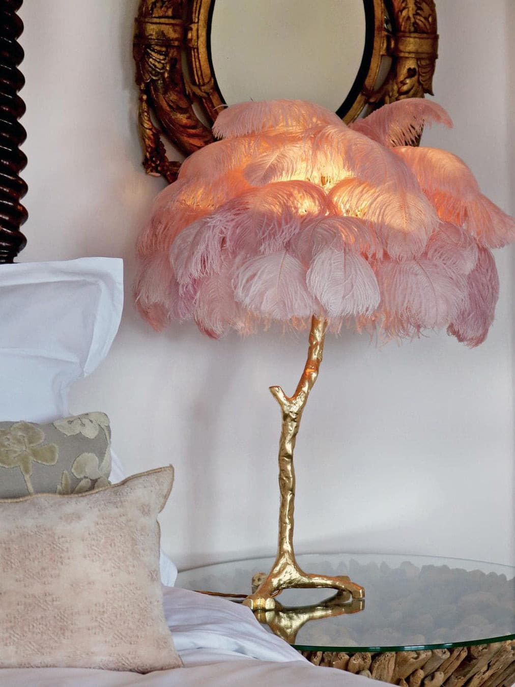 Dekorfine Ostrich Feather Table Lamp — Detail View 56