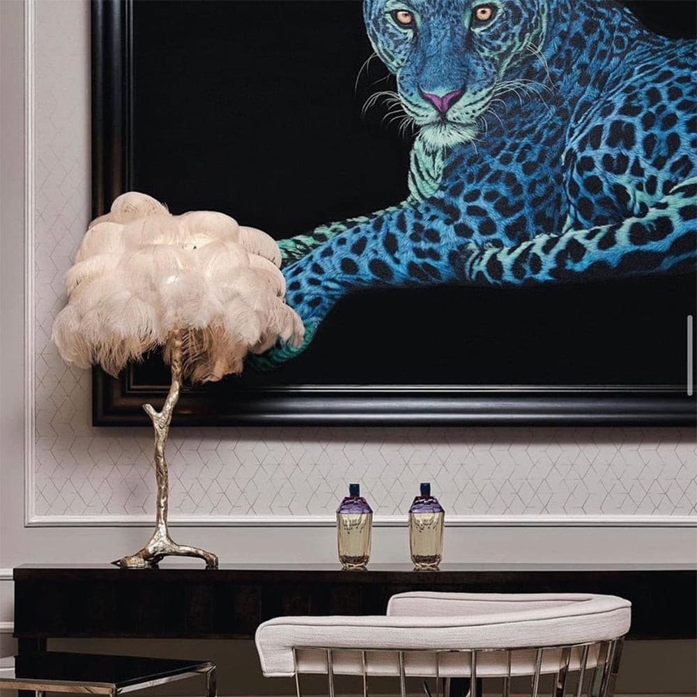 Ostrich Feather Table Lamp – detail 7