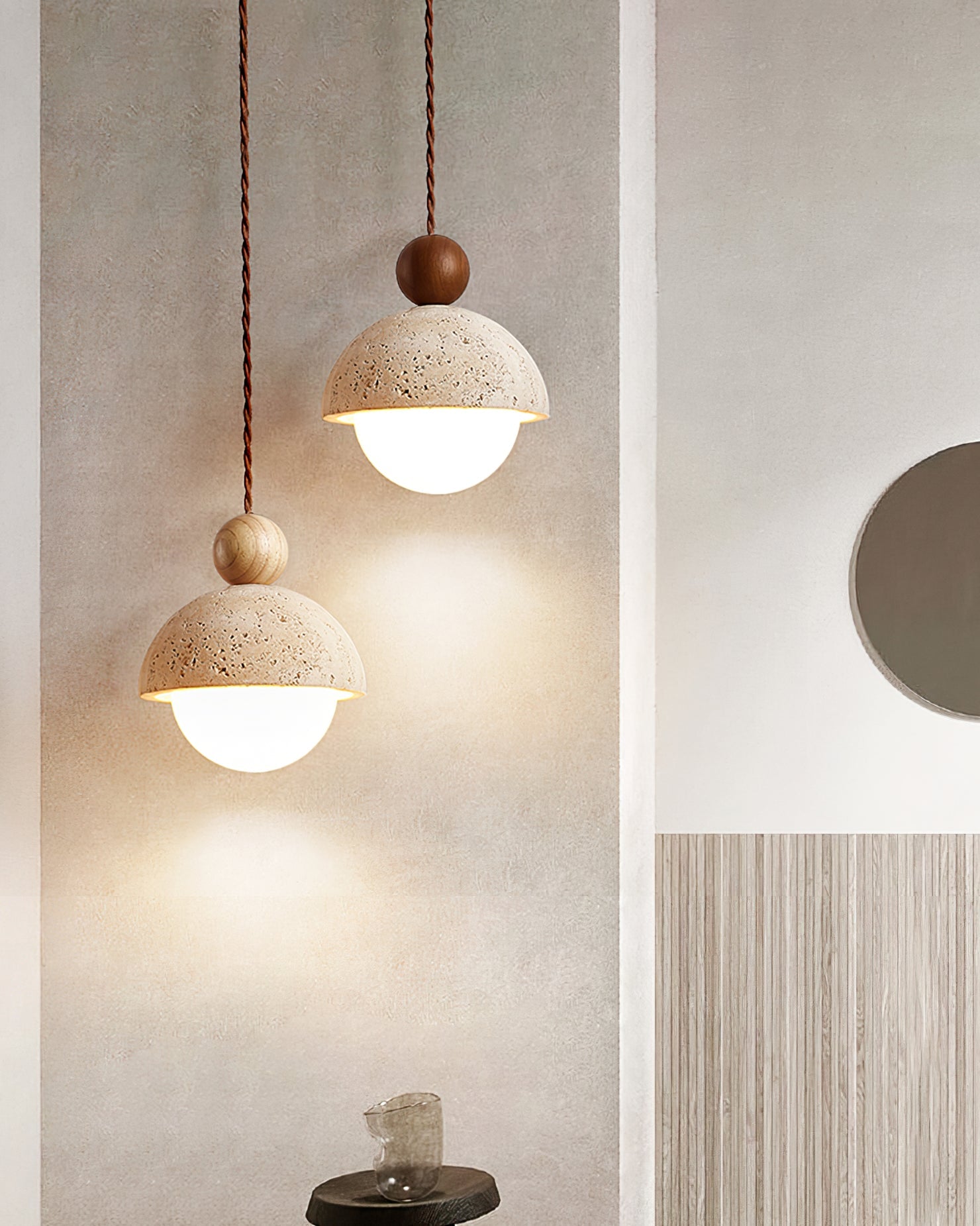 Serolen Travetine Pendant Light
