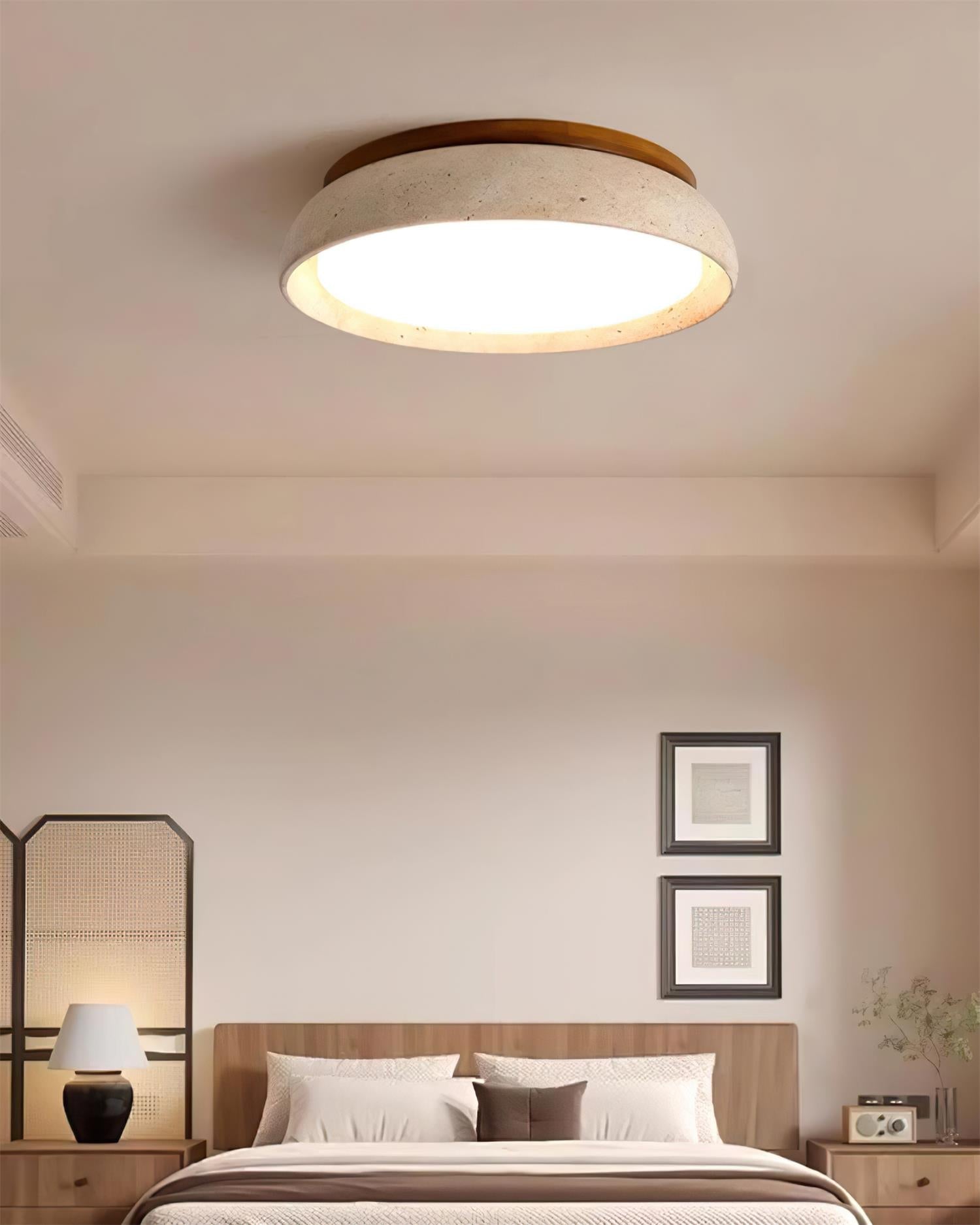 Zanli Travertine Ceiling Light