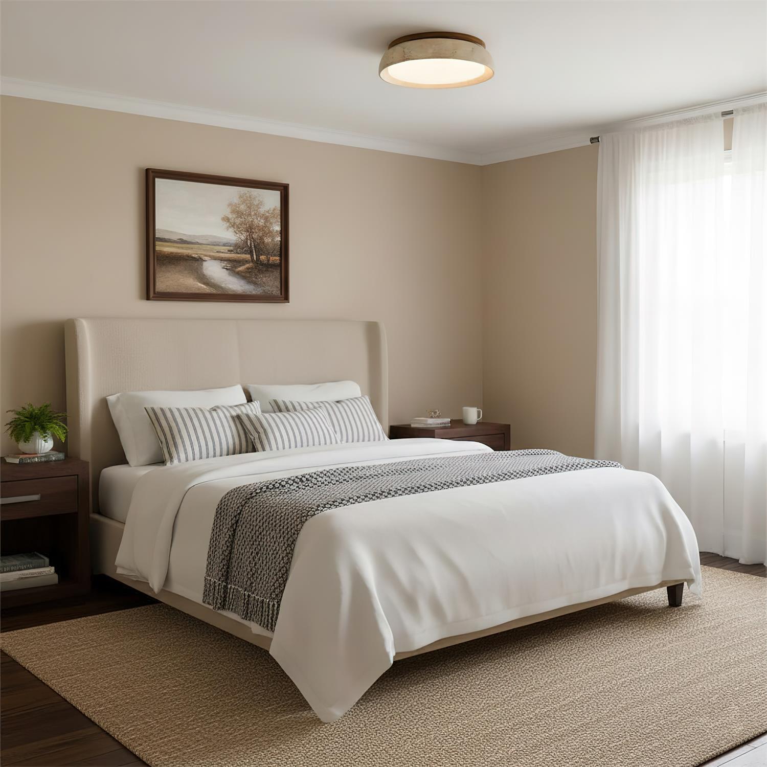 Zanli Travertine Ceiling Light
