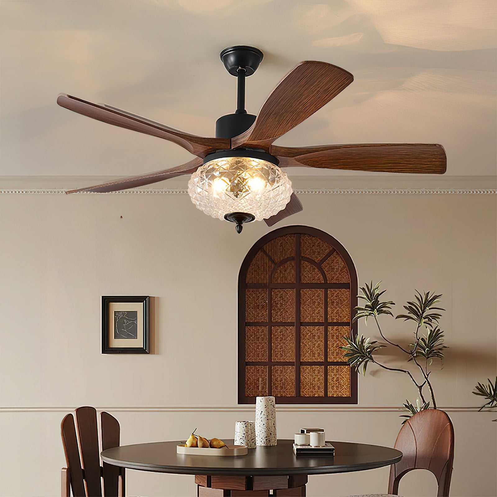 Wynlen Vintage Ceiling Fan Light