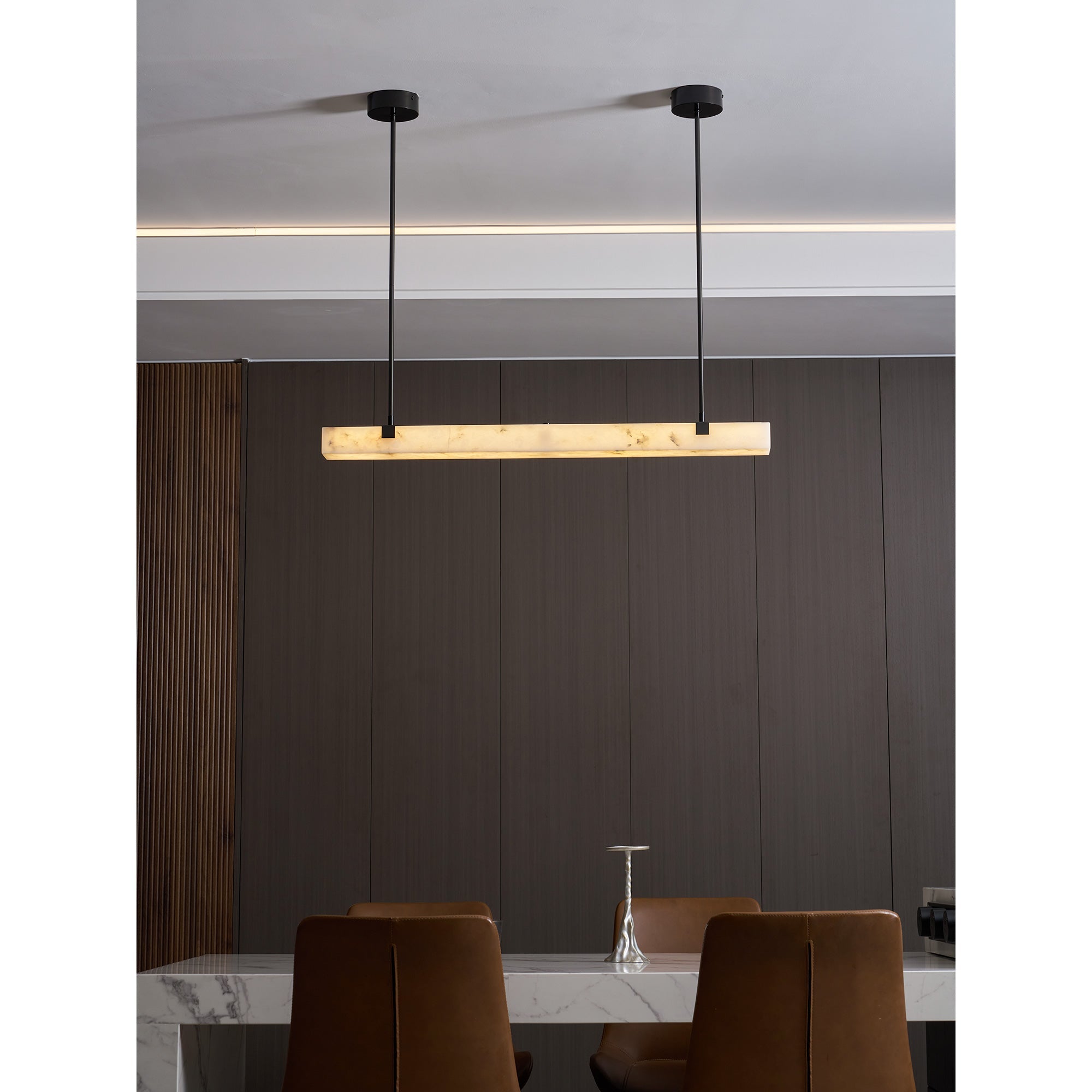 Tavoa Alabaster Linear Chandelier
