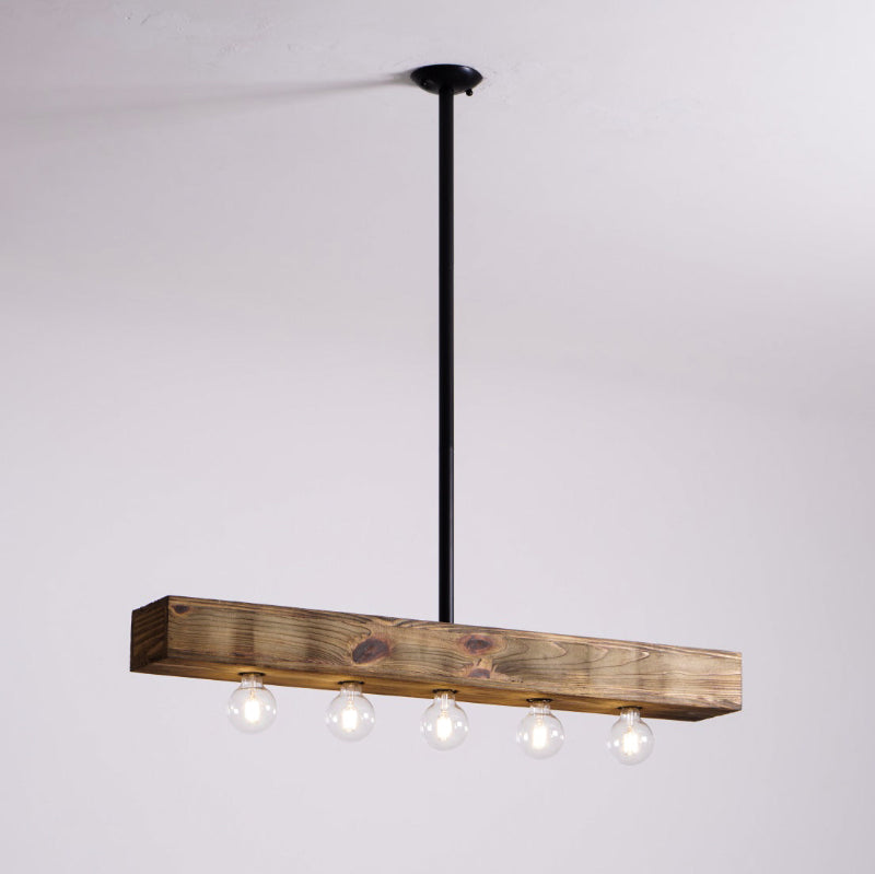 Talivan Linear Wooden Chandelier