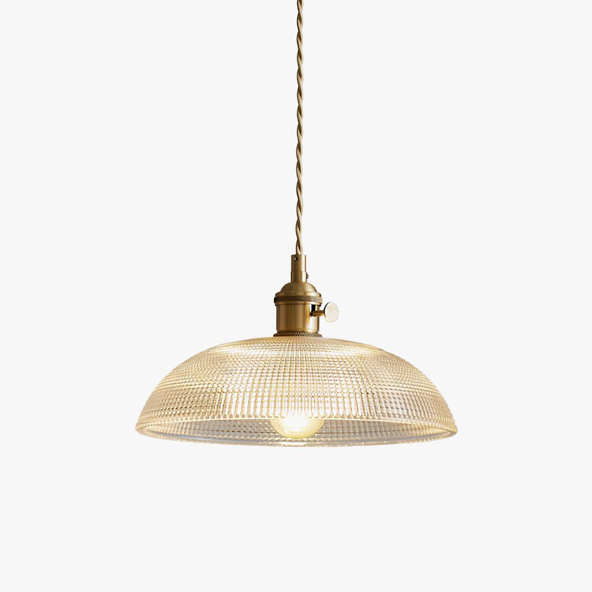 Ribbed Spiral Pendant Light – detail 20