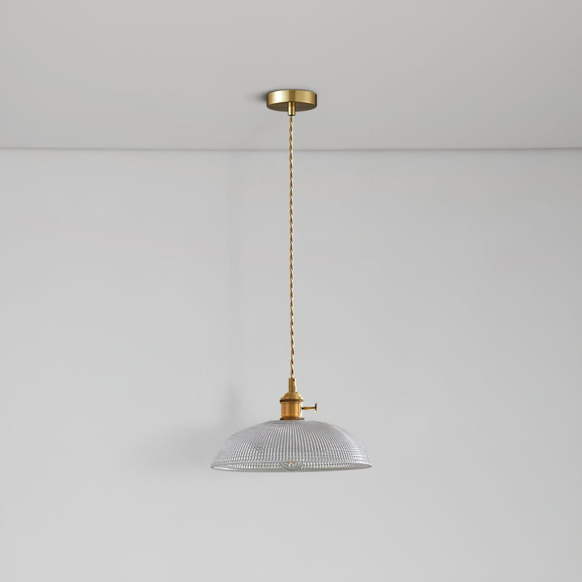 Ribbed Spiral Pendant Light – detail 7