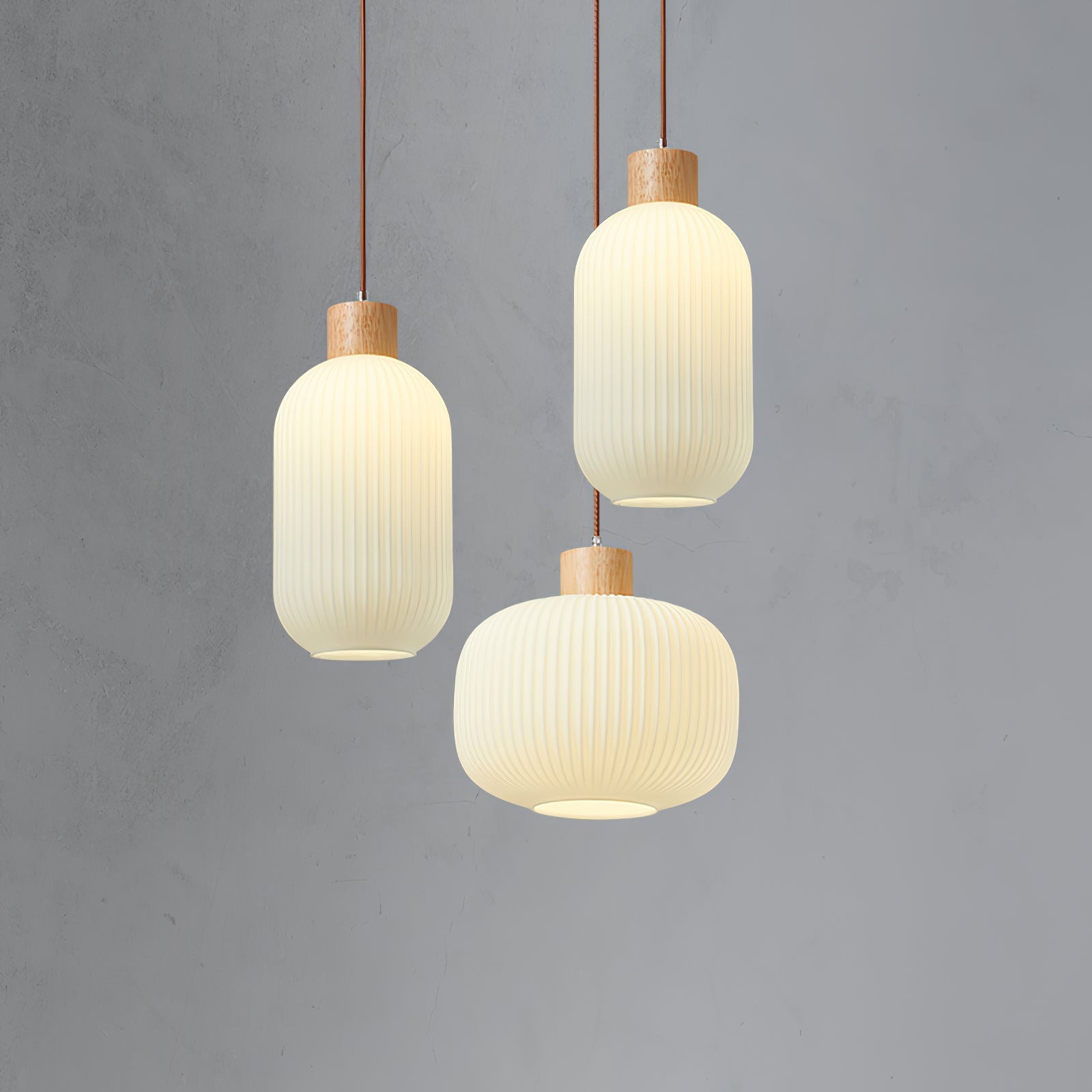 Finwyn Ribbed Pendant Light
