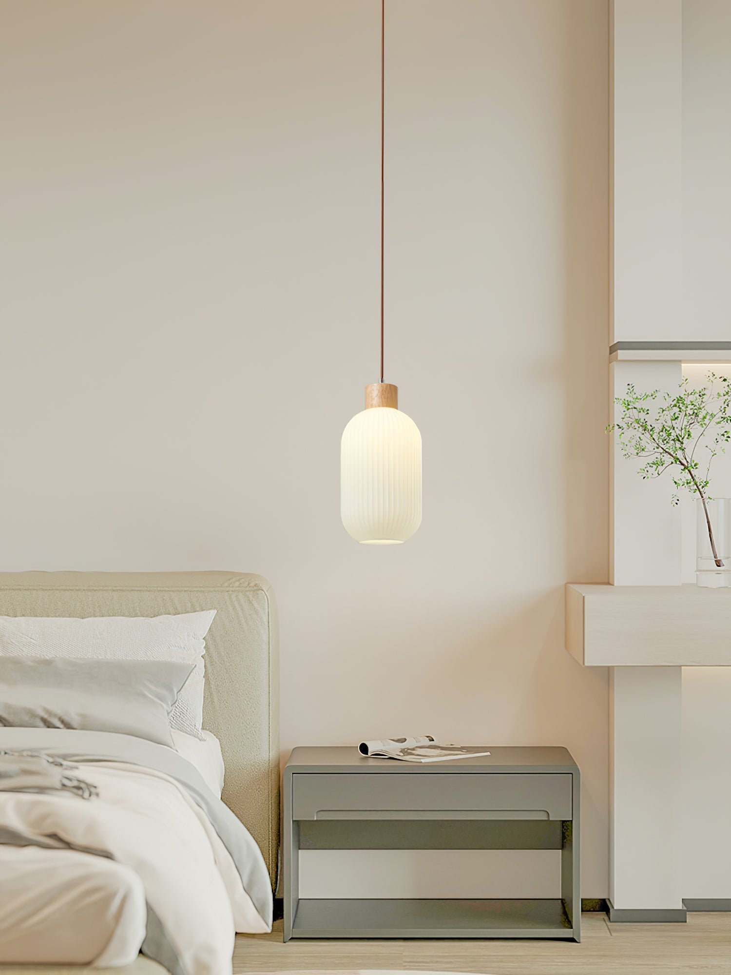 Finwyn Ribbed Pendant Light