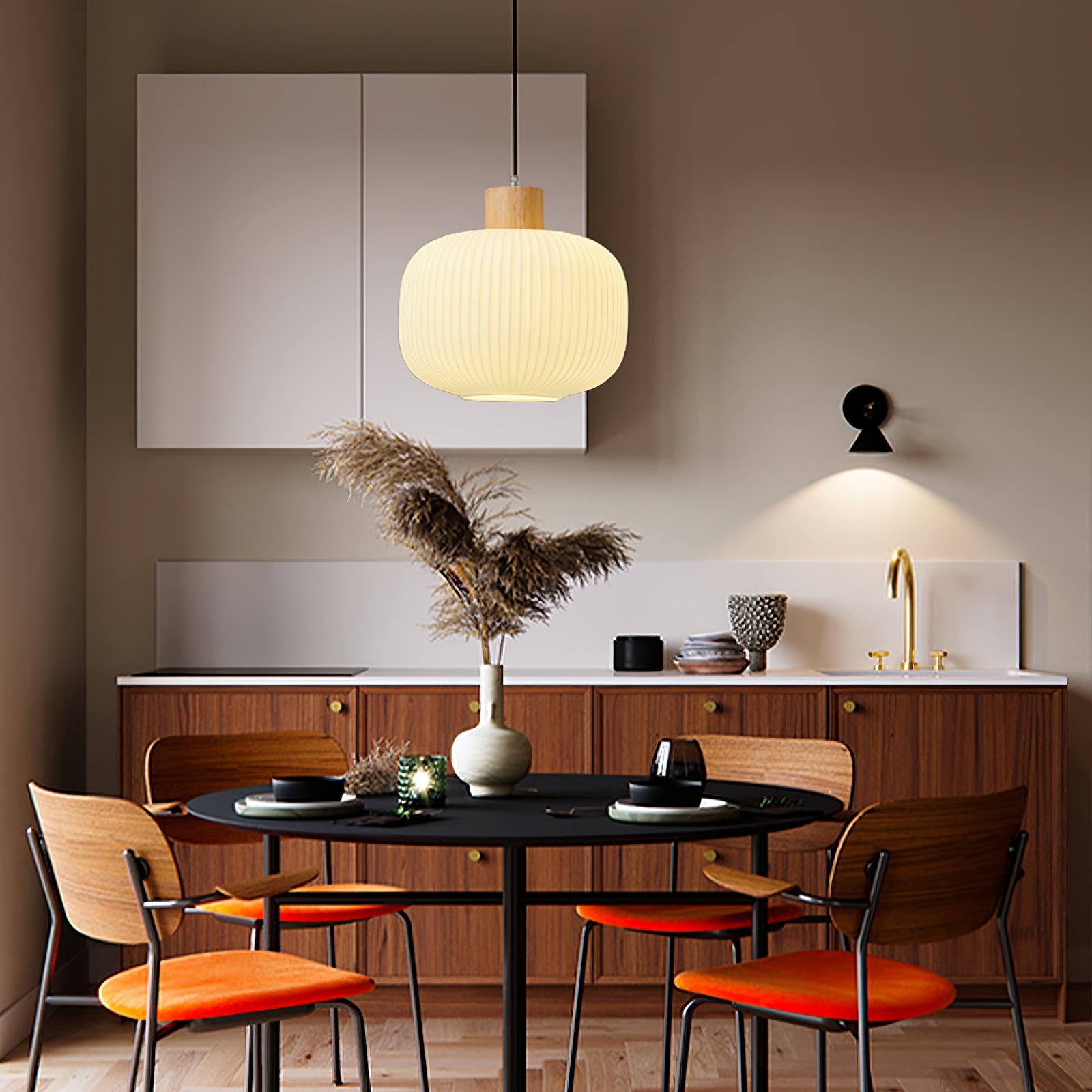Pavale Ribbed Pendant Light