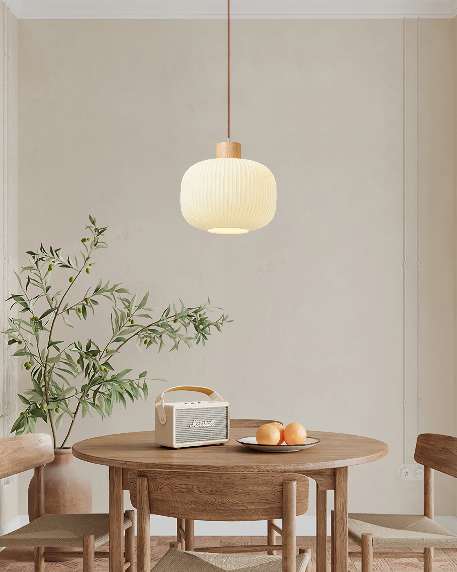 Finwyn Ribbed Pendant Light