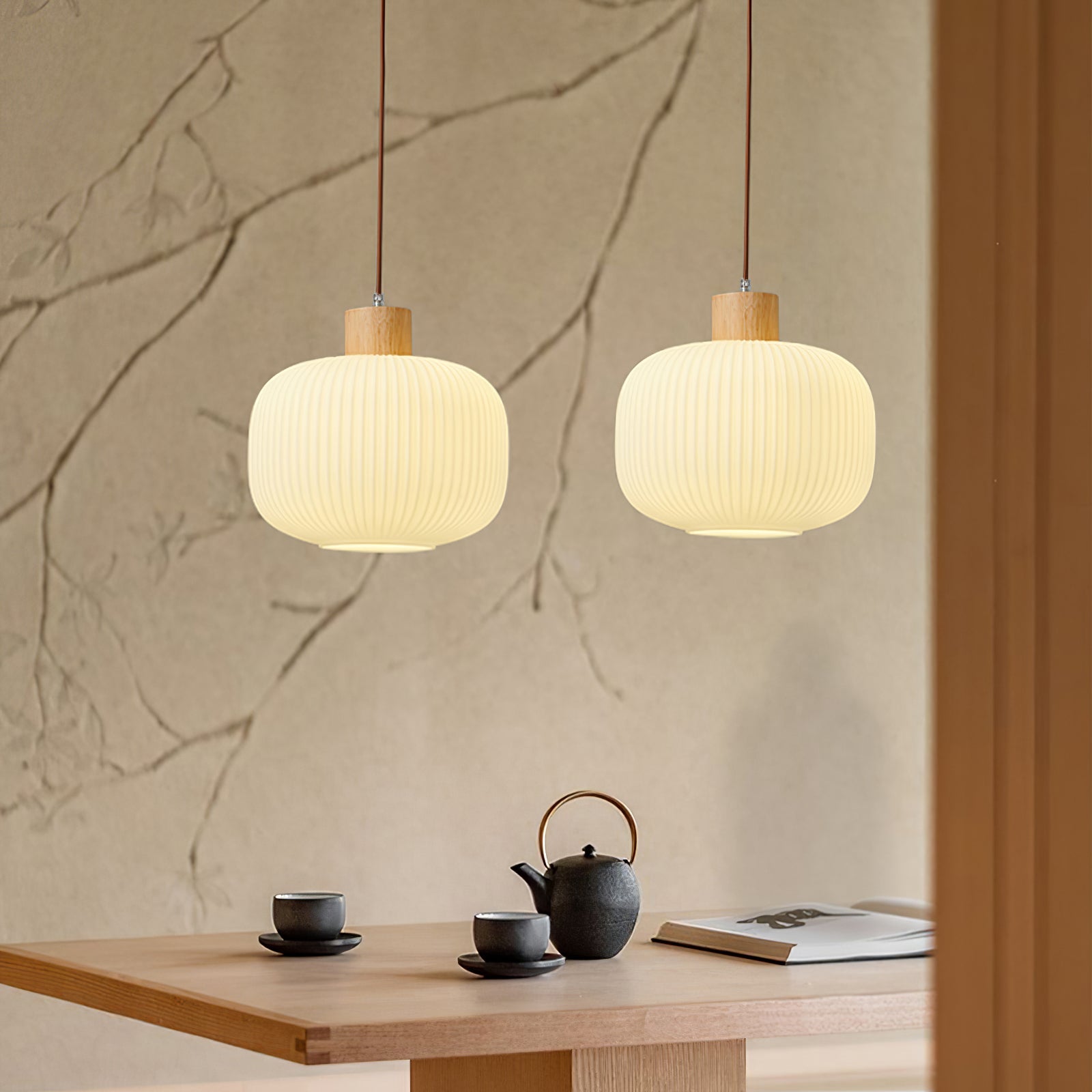 Pavale Ribbed Pendant Light