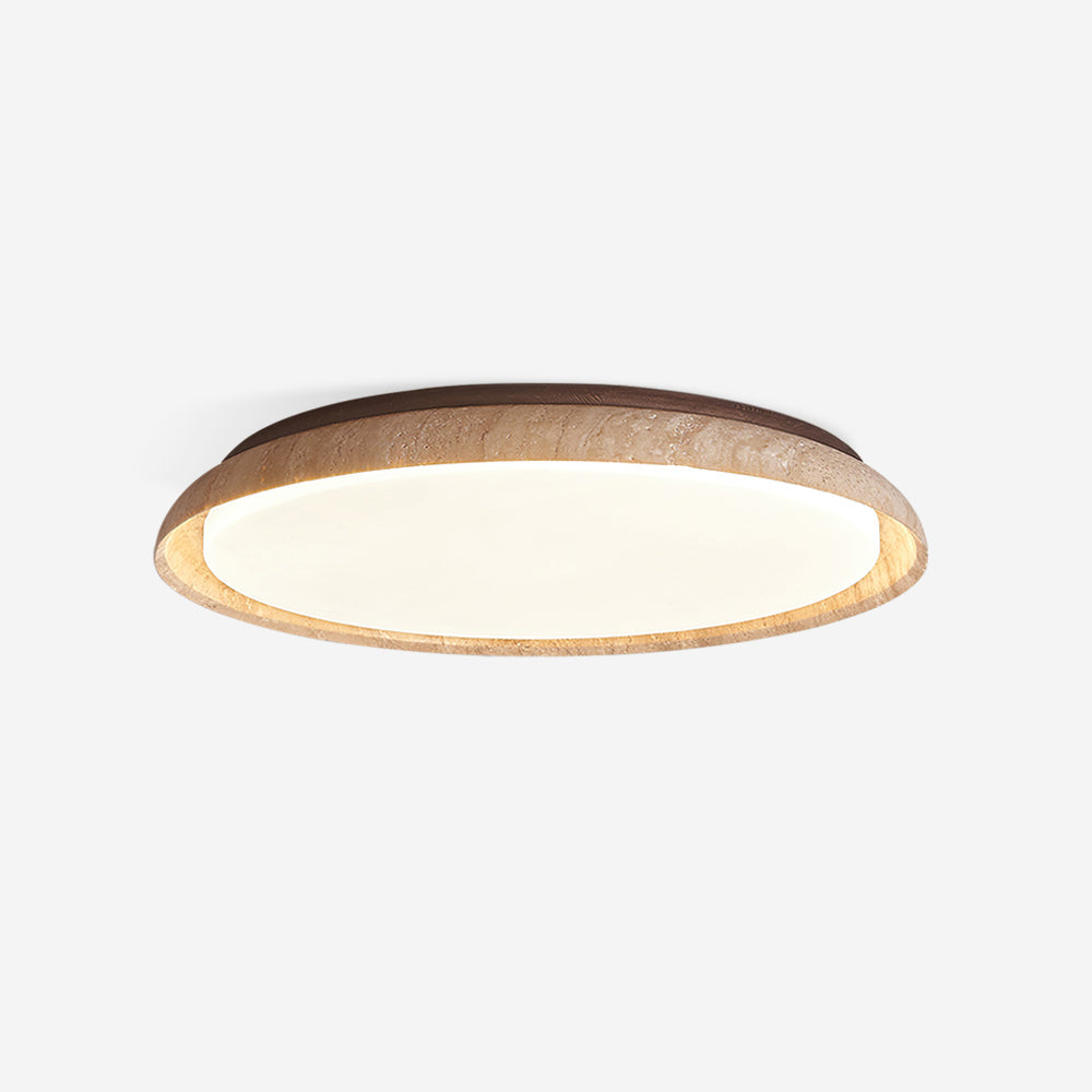 Bareno Round Travertine Ceiling Light