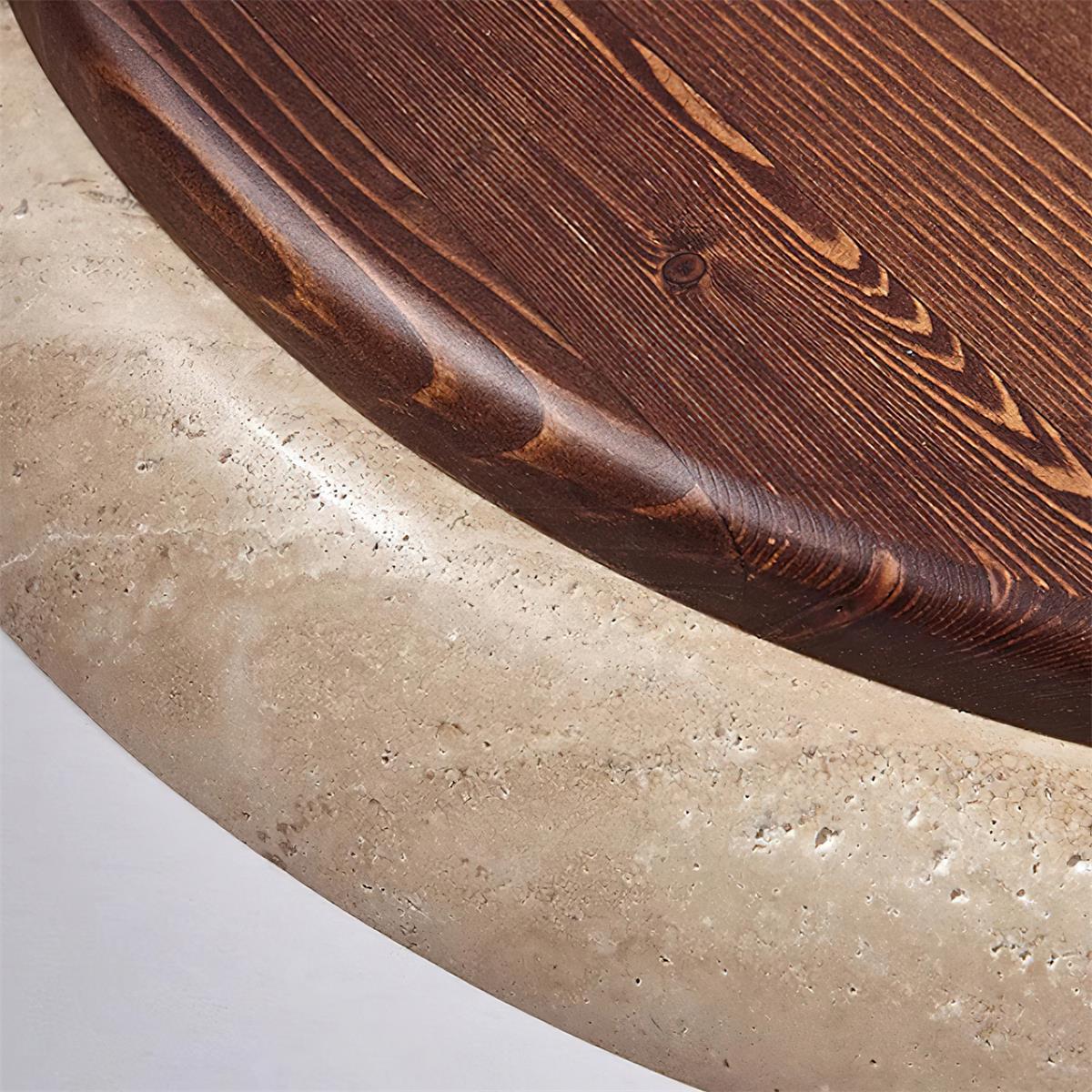 Bareno Round Travertine Ceiling Light