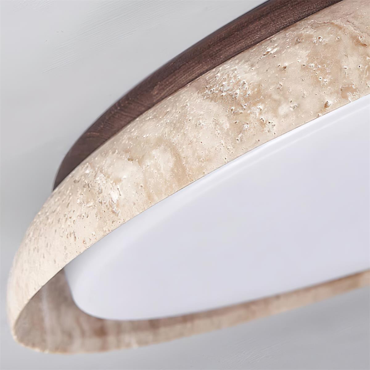 Bareno Round Travertine Ceiling Light