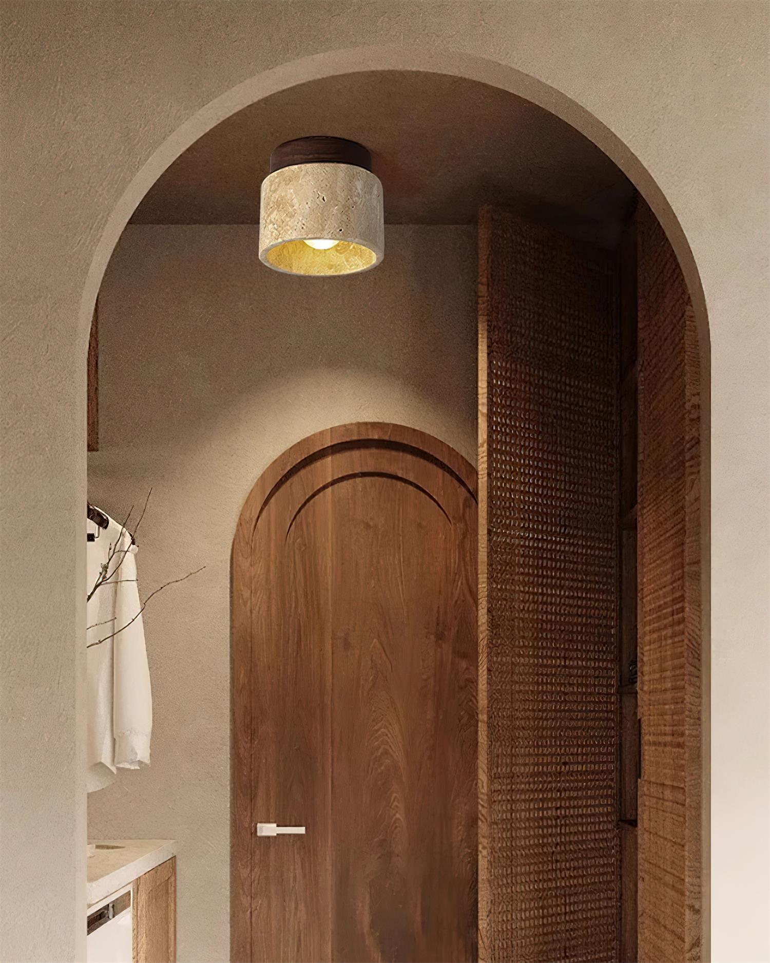 Rilore Travertine Ceiling Light