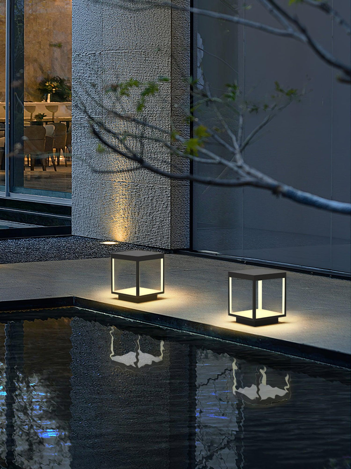 Square Frame Post Outdoor Light – detail 4