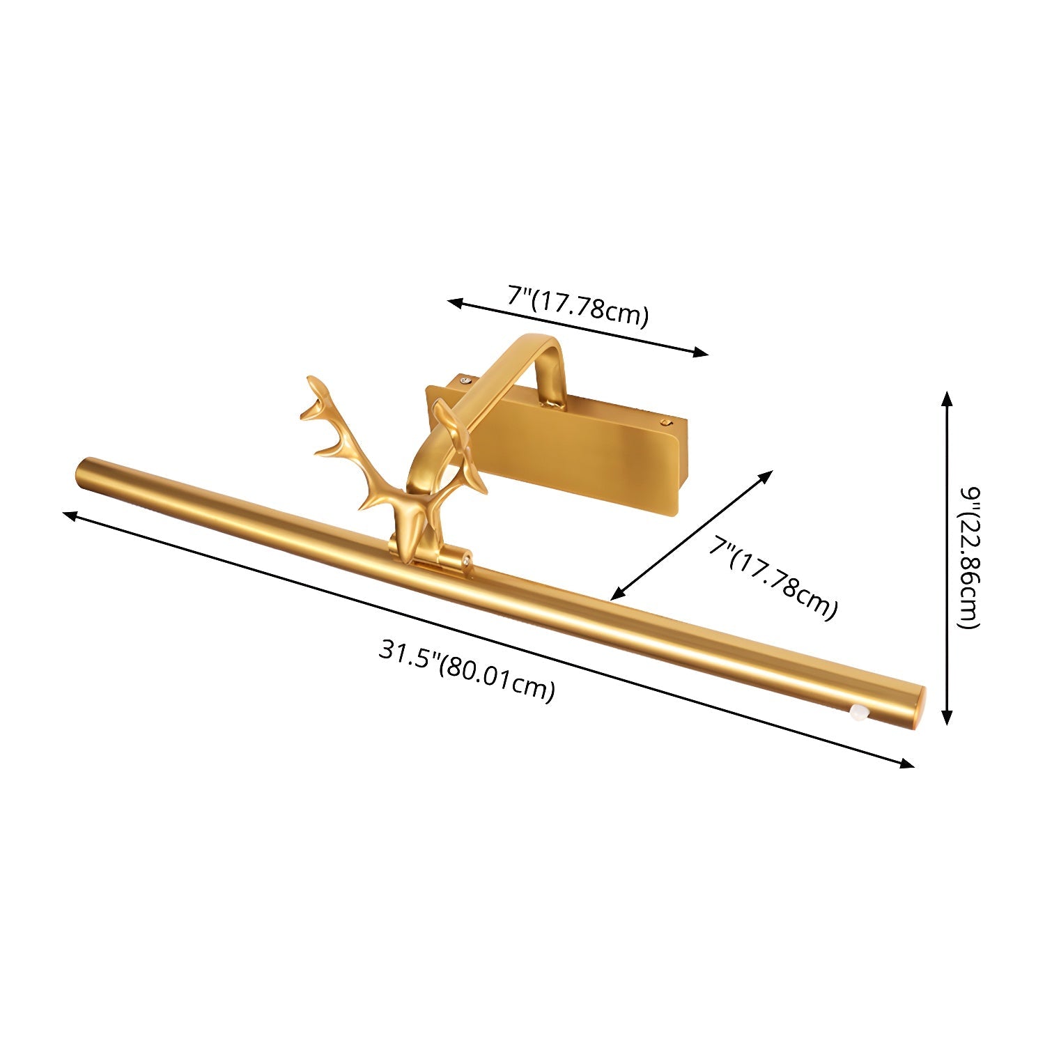 Rioay Stag Horn Wall Light
