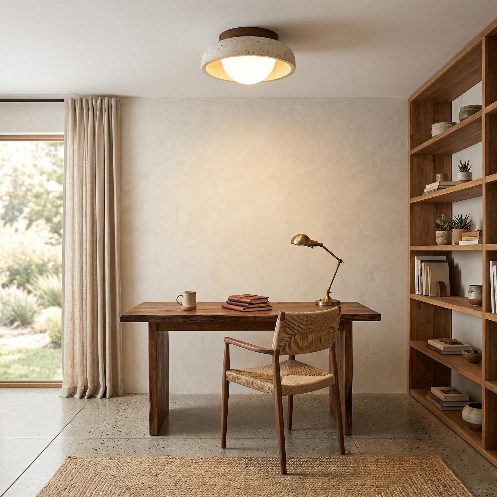Kirocove Travertine Ceiling Light