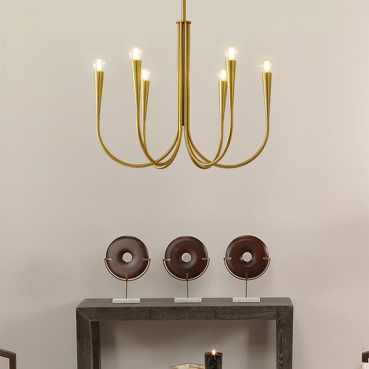 Swoop Arm Chandelier – detail 6