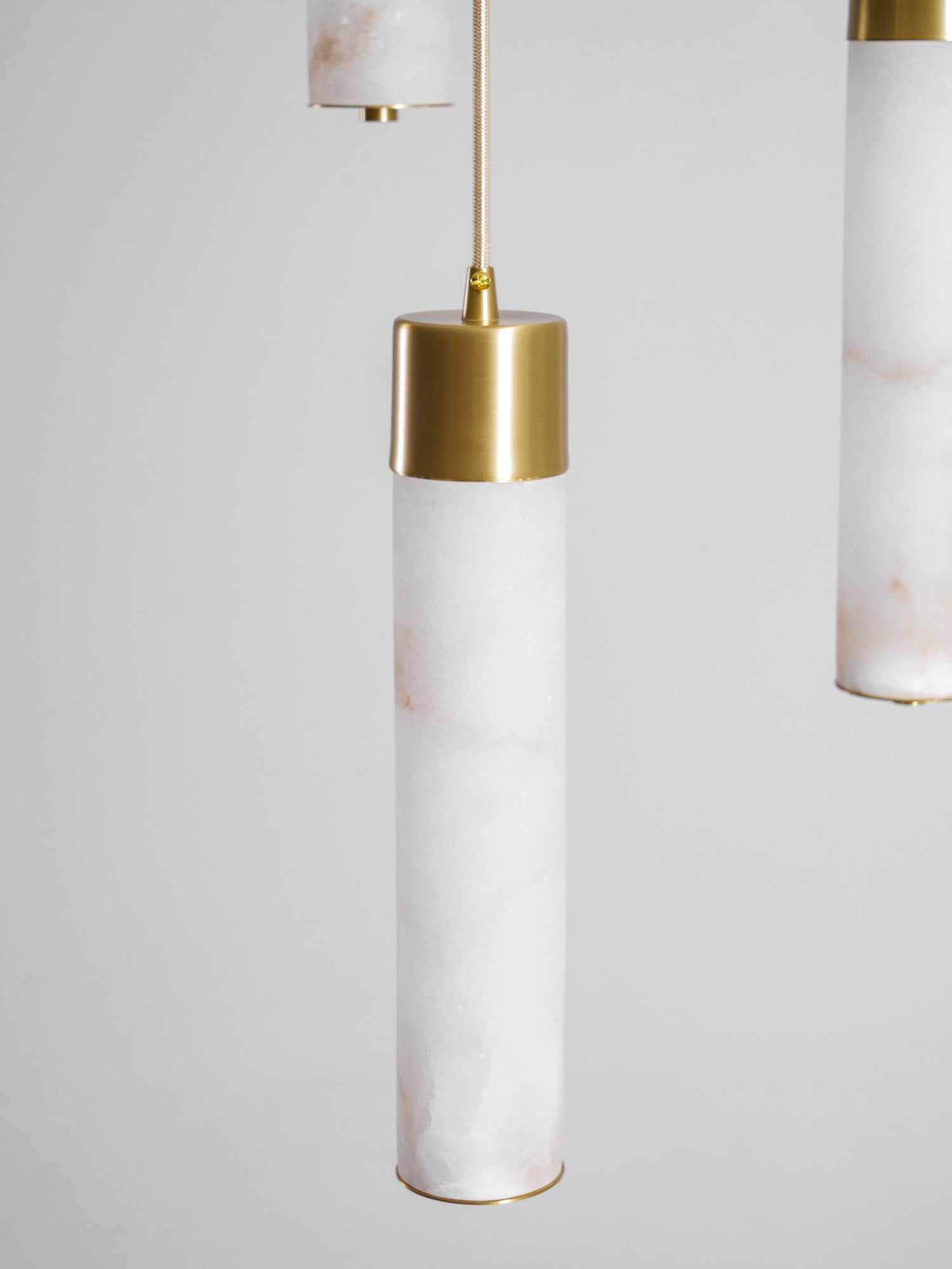 Keleyro Alabaster Tube Pendant Light