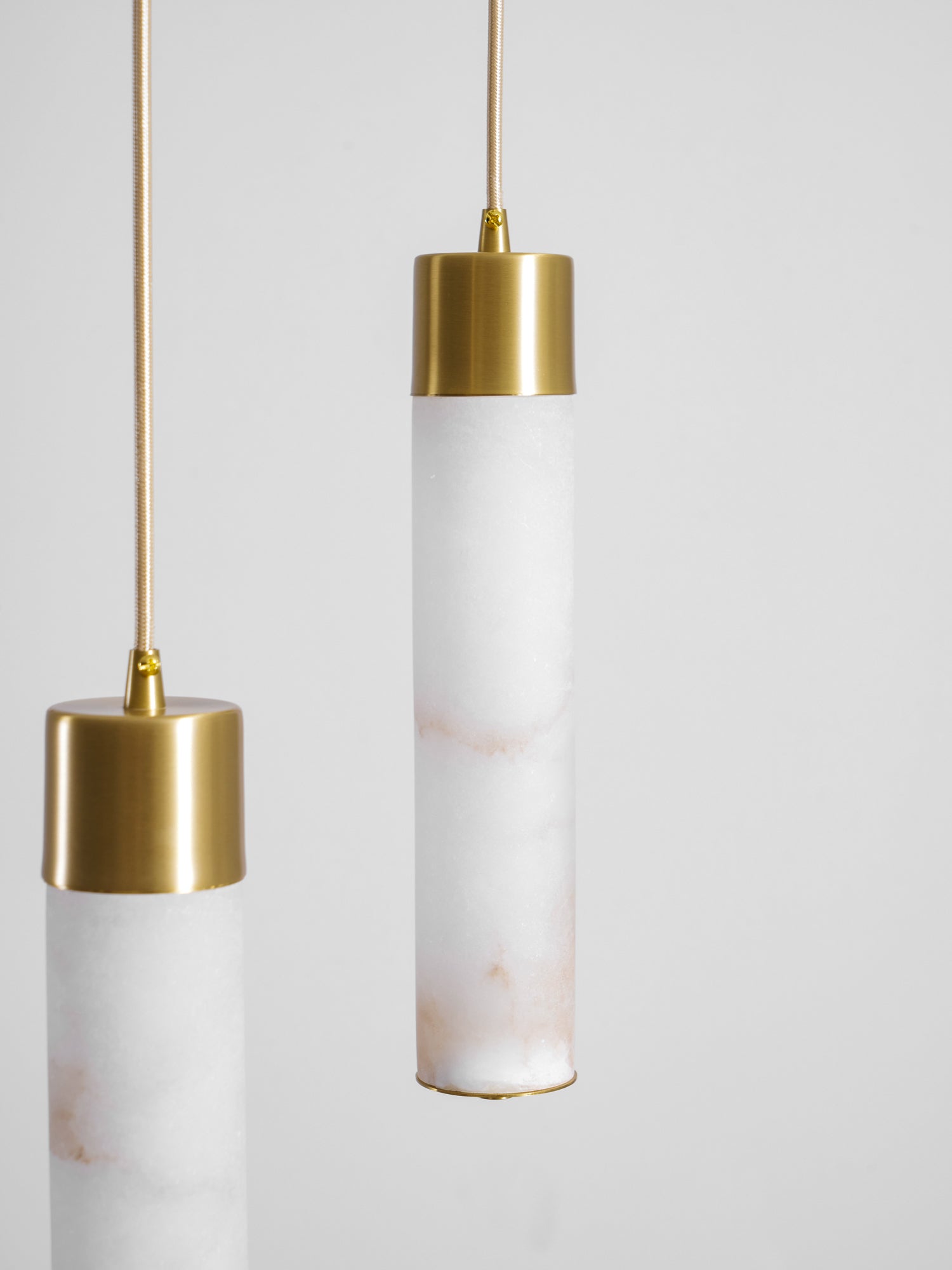 Keleyro Alabaster Tube Pendant Light