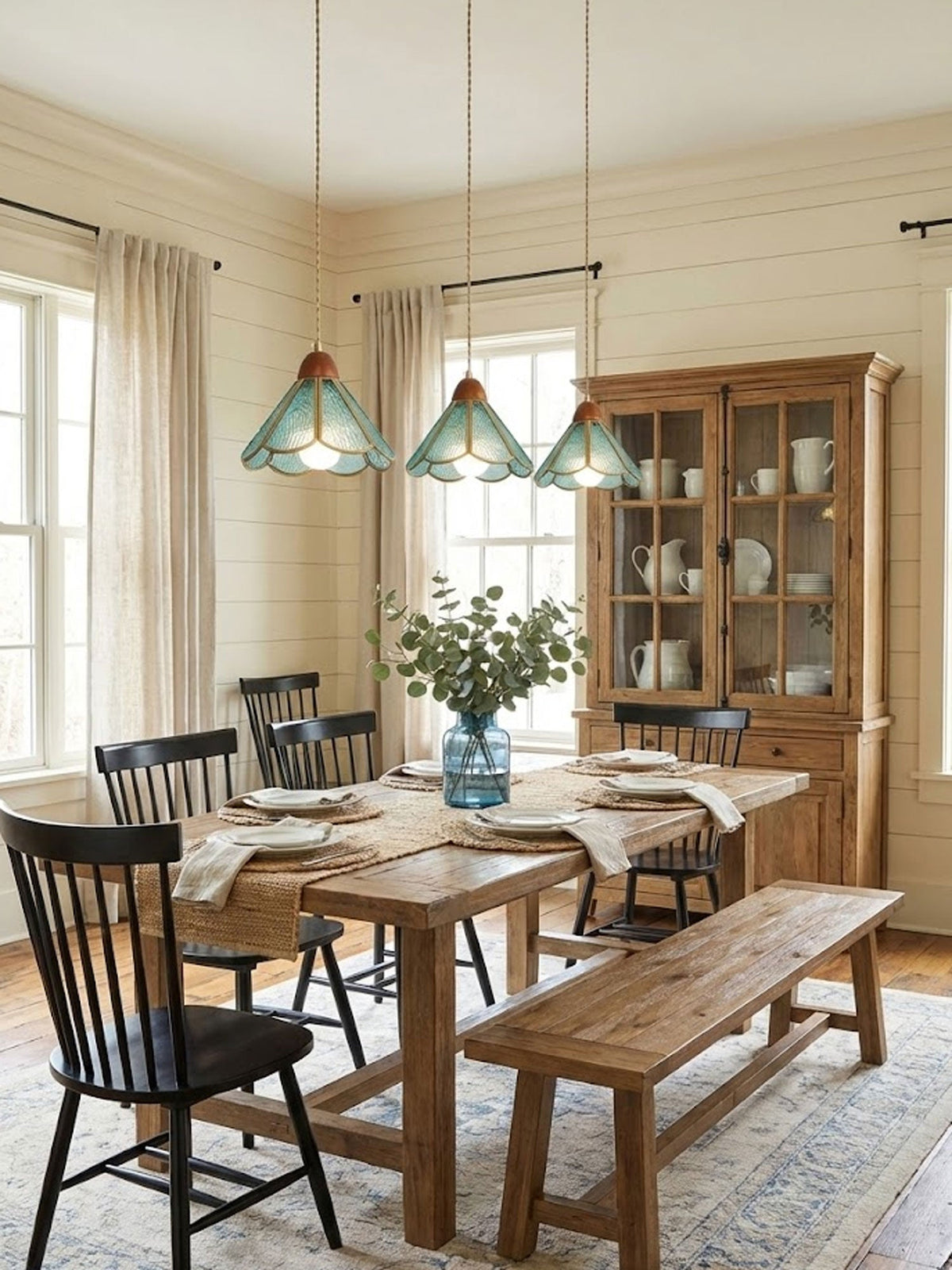 Tiffany Stained Glass Pendant Lamp – detail 8