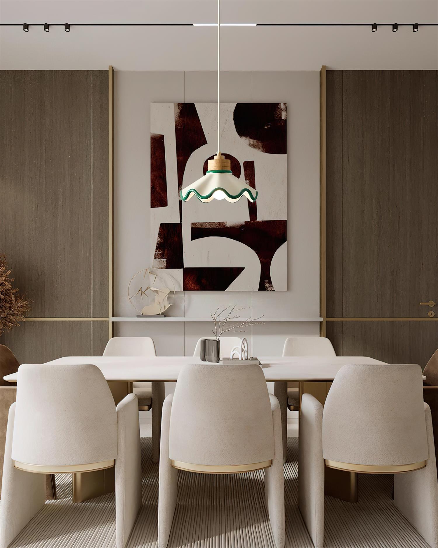 Halenoal Scalloped Pendant Light