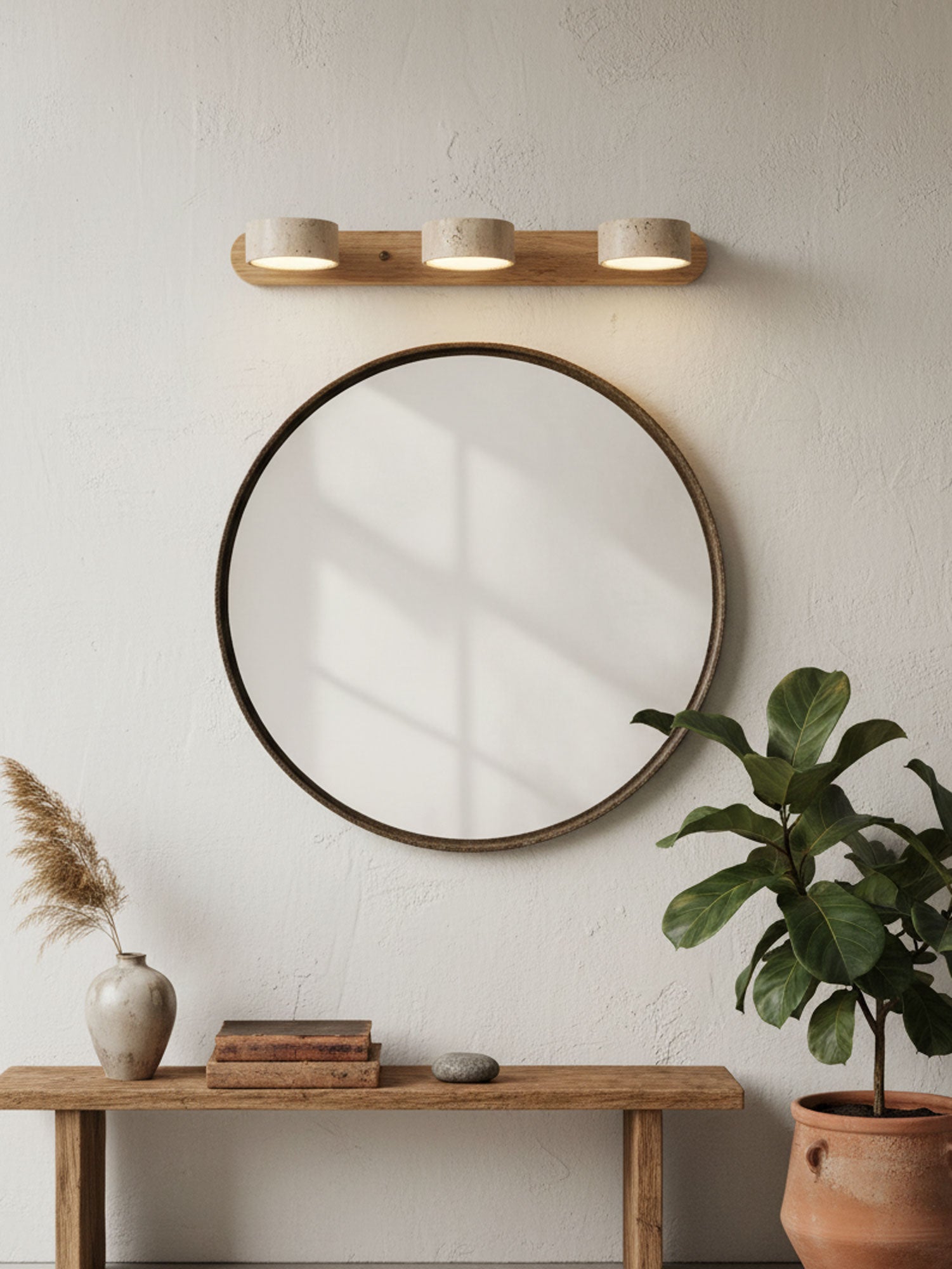 Valesco Travertine Wall Light