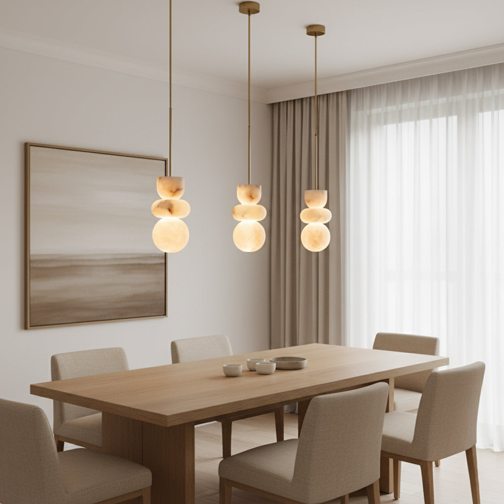 Reefis Alabaster Pendant Light