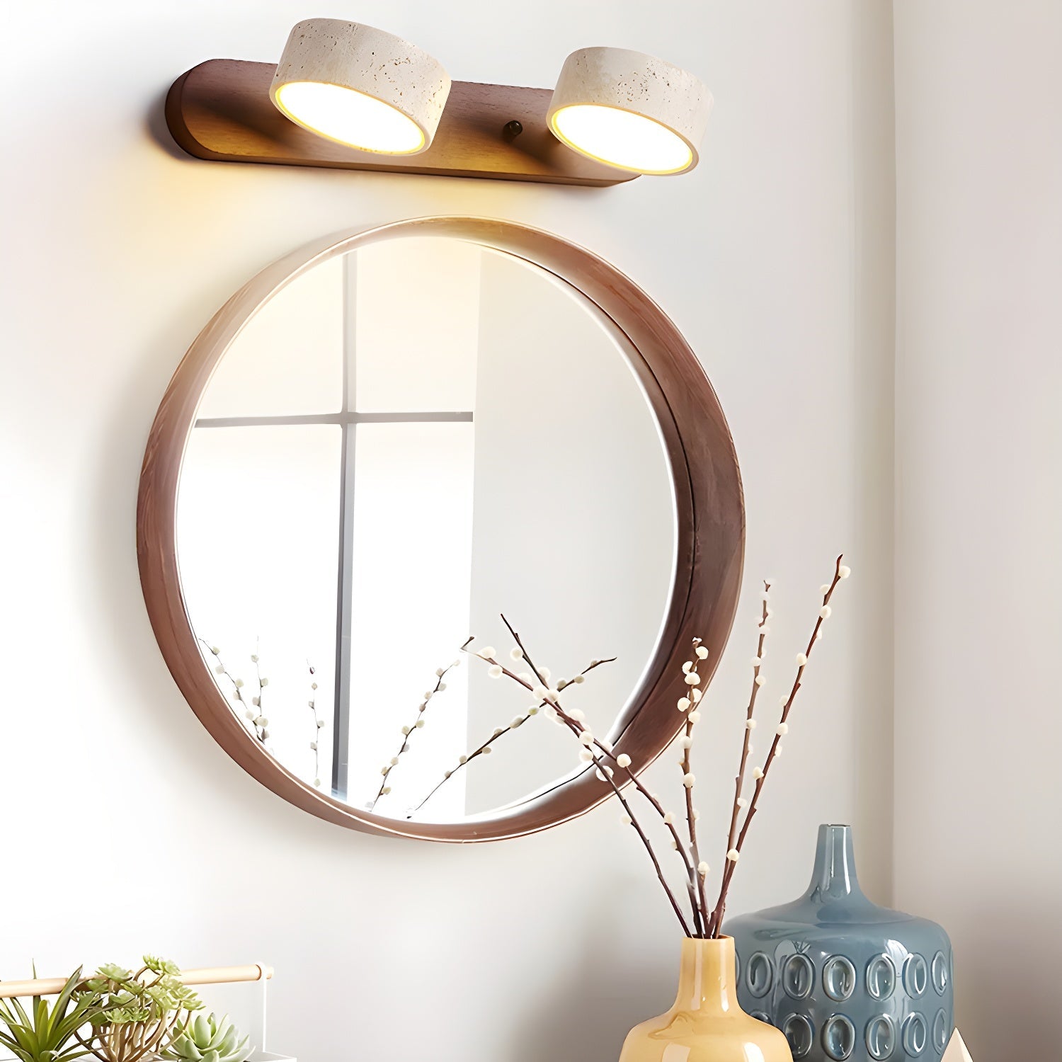 Valesco Travertine Wall Light