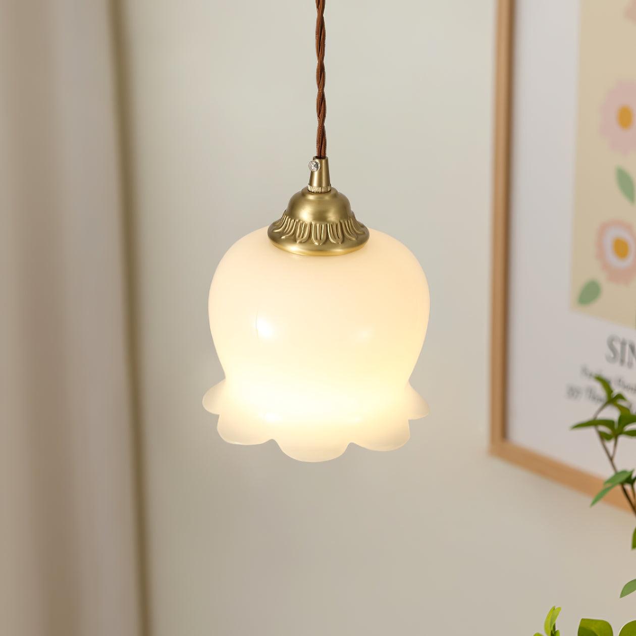 Emaley Flower Pendant Light