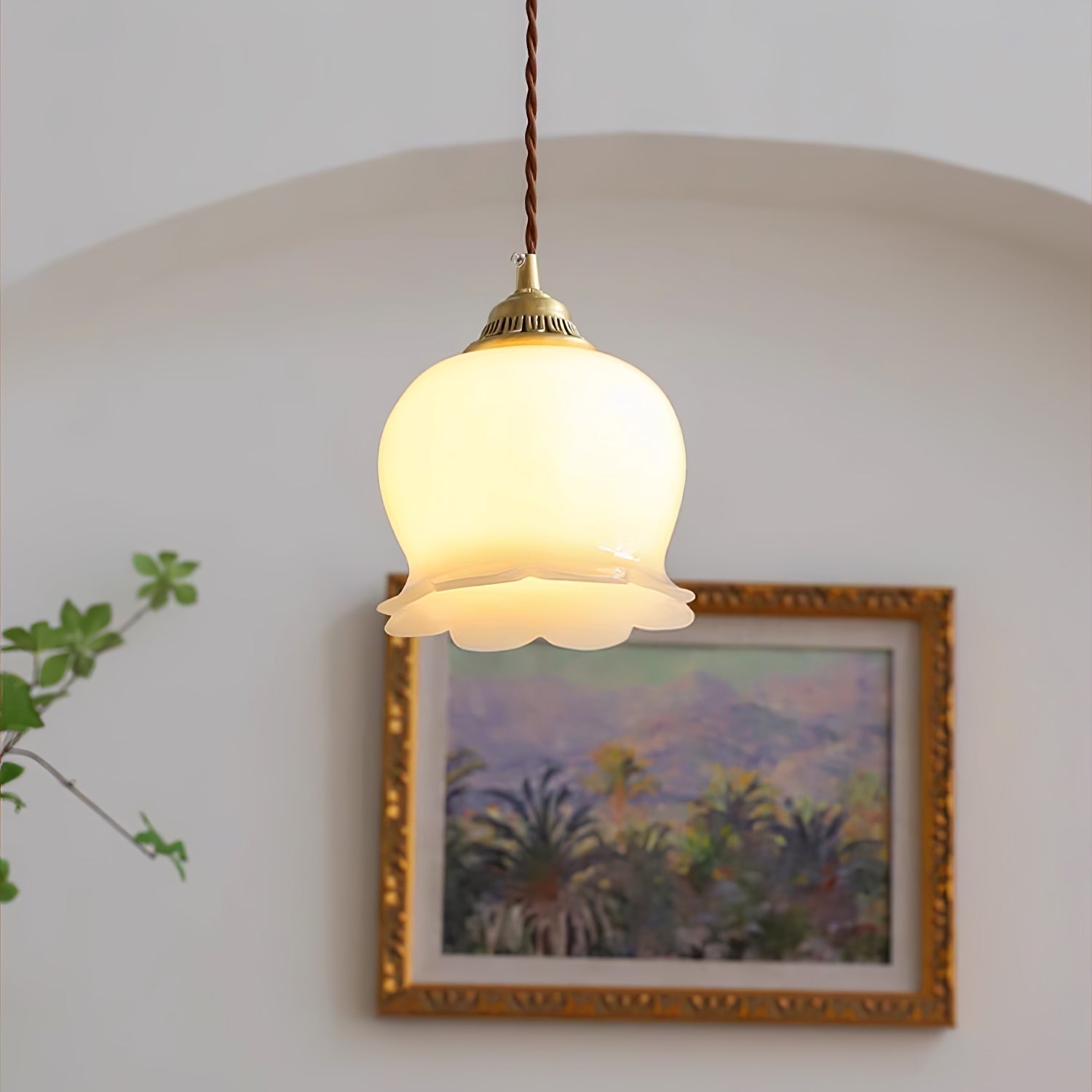 Emaley Flower Pendant Light