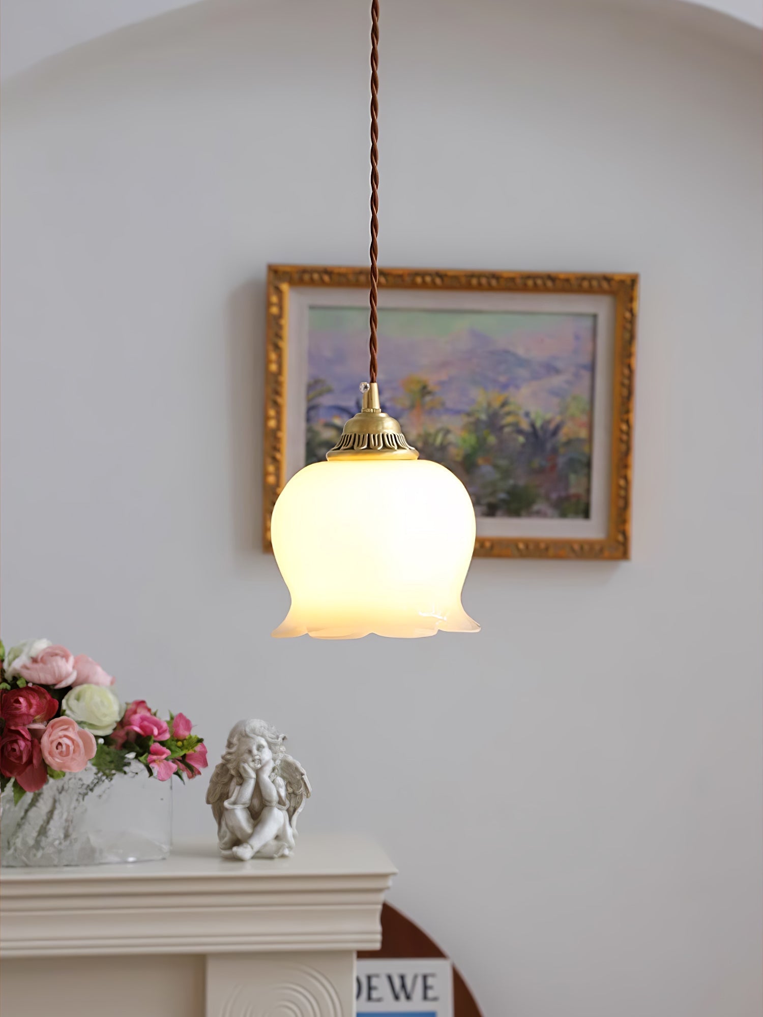 Emaley Flower Pendant Light
