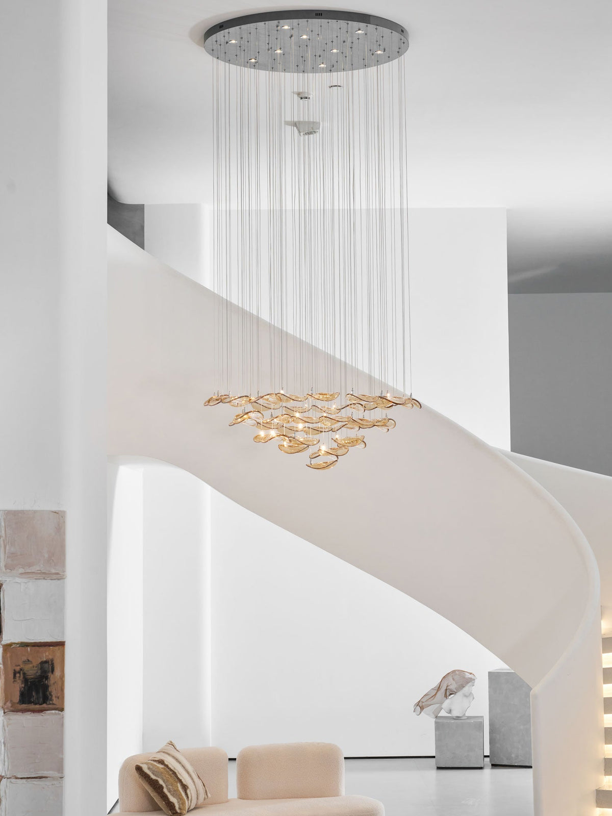 Wave Floating Leaf Chandelier - Vakkerlight