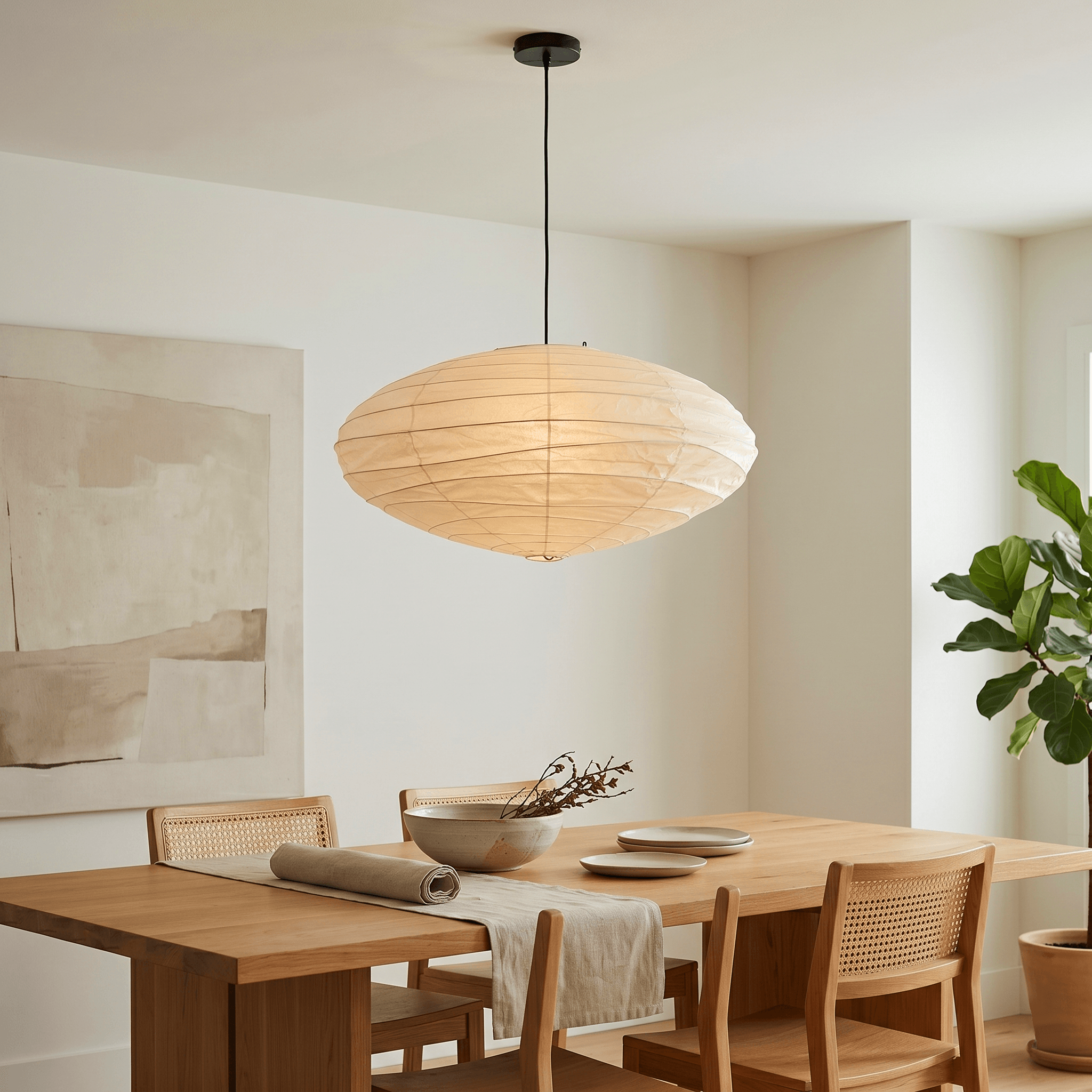 Renbay Rice Paper Pendant Light