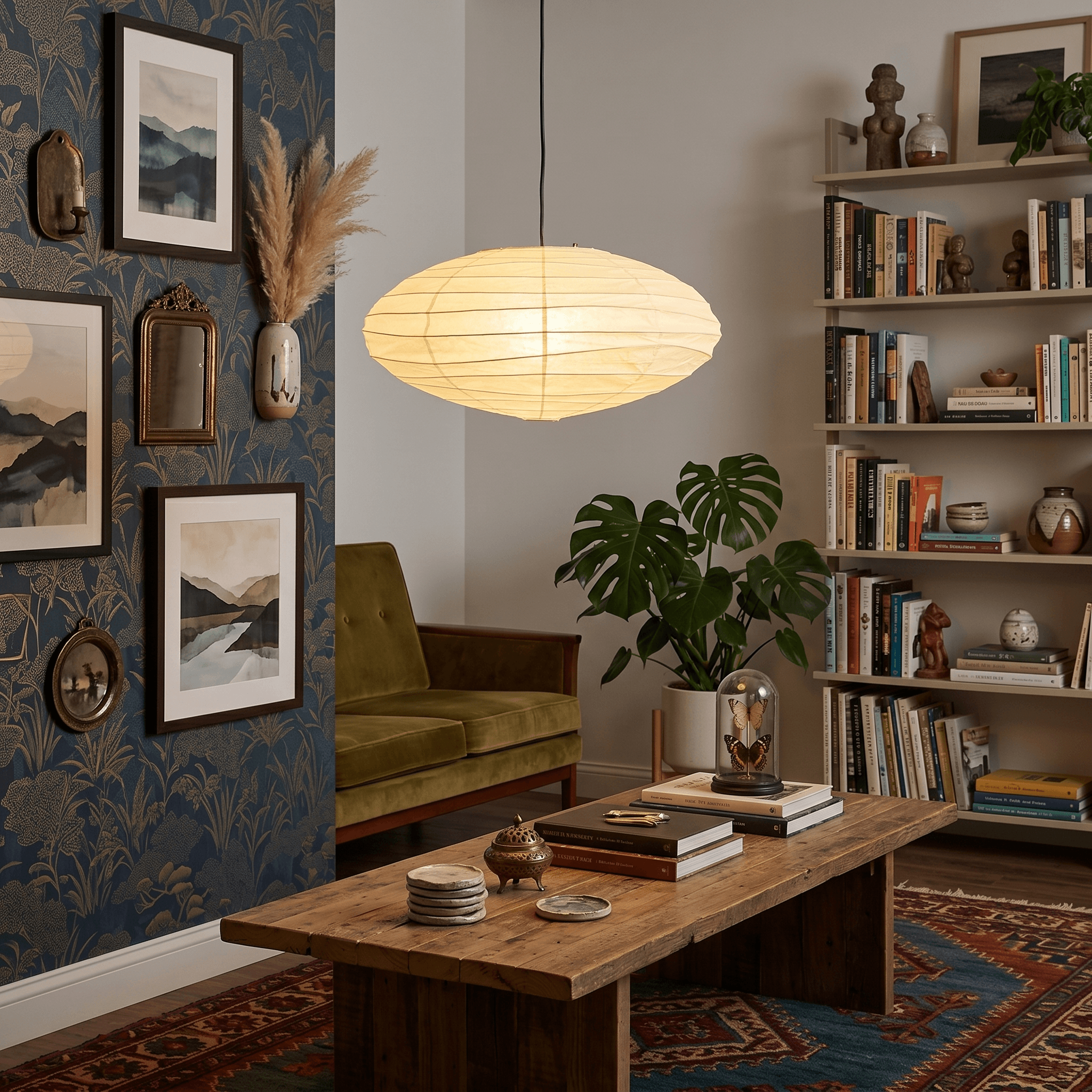 Renbay Rice Paper Pendant Light