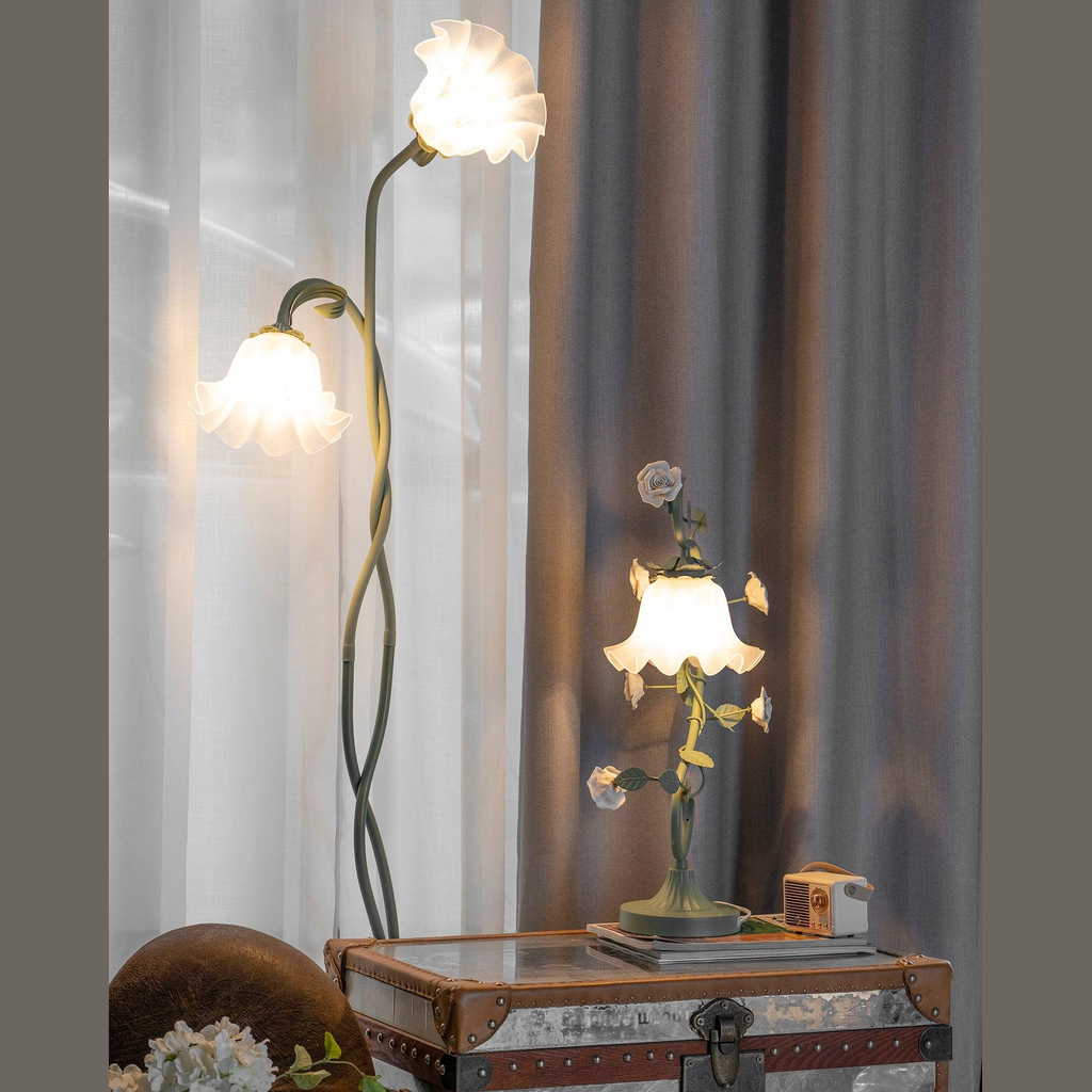 Talivay Floral Floor Lamp