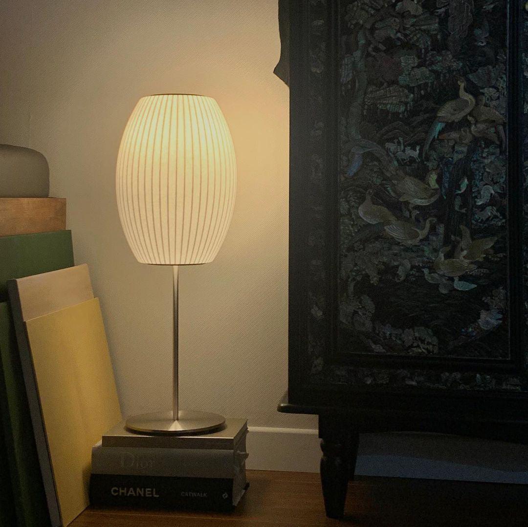 Faux Silk Bubble Table Lamp – detail 10