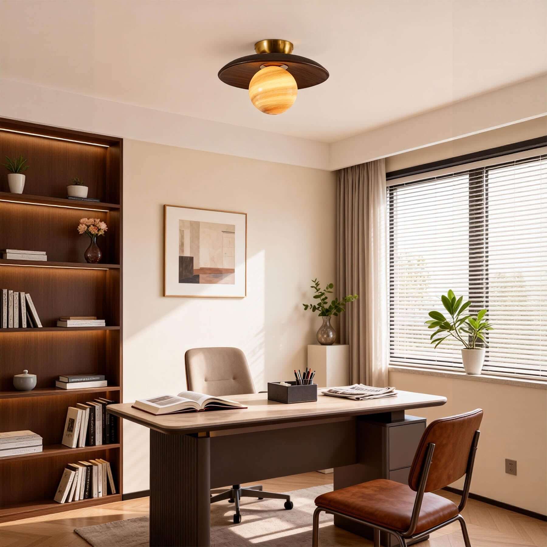 Rivey Round Ceiling Light