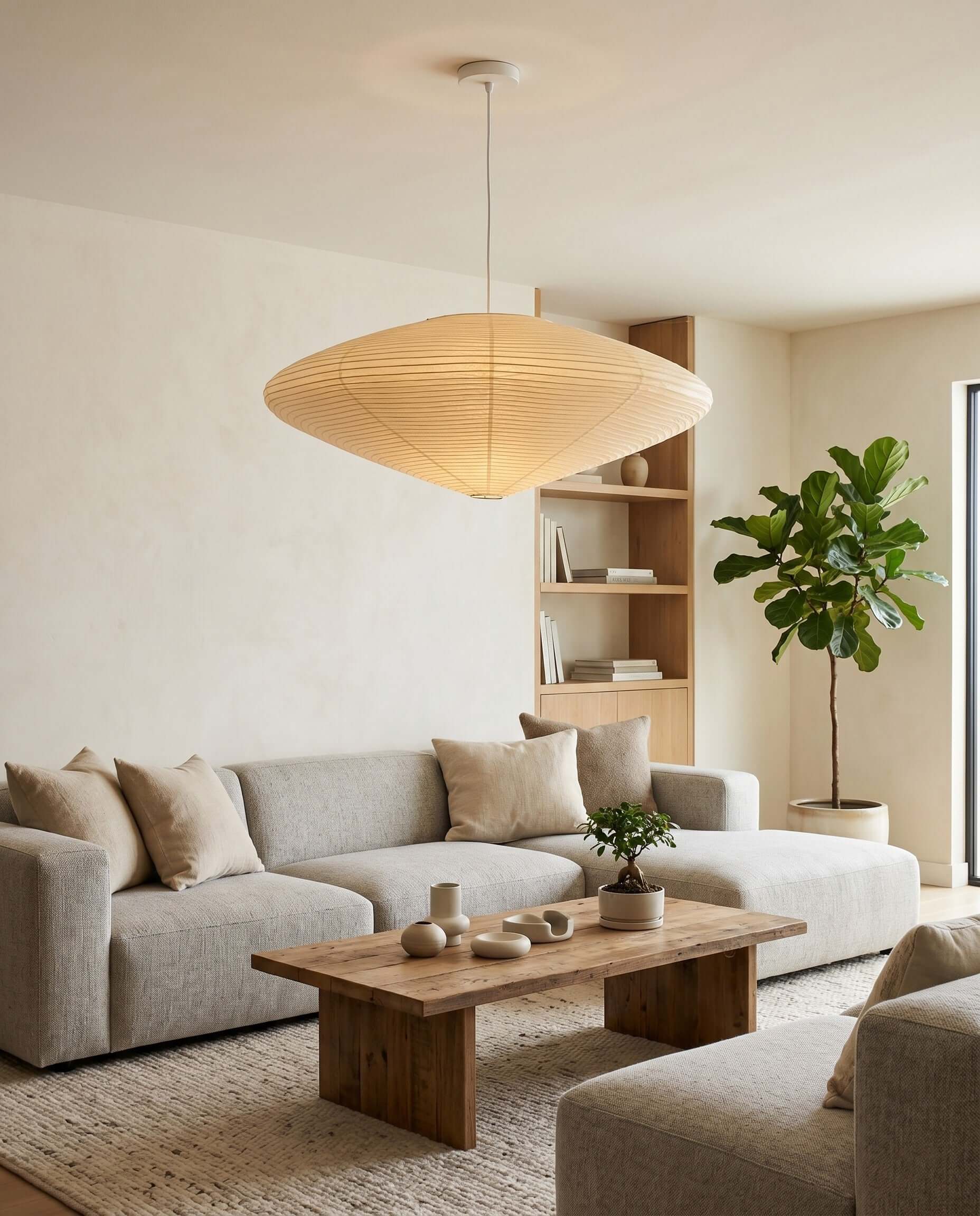 Evlynor Rice Paper Pendant Light