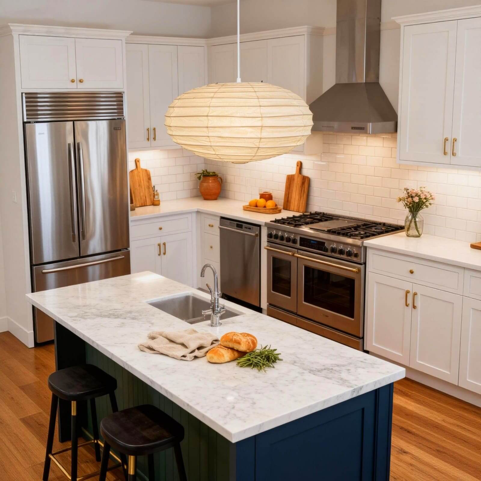 Renbay Rice Paper Pendant Light